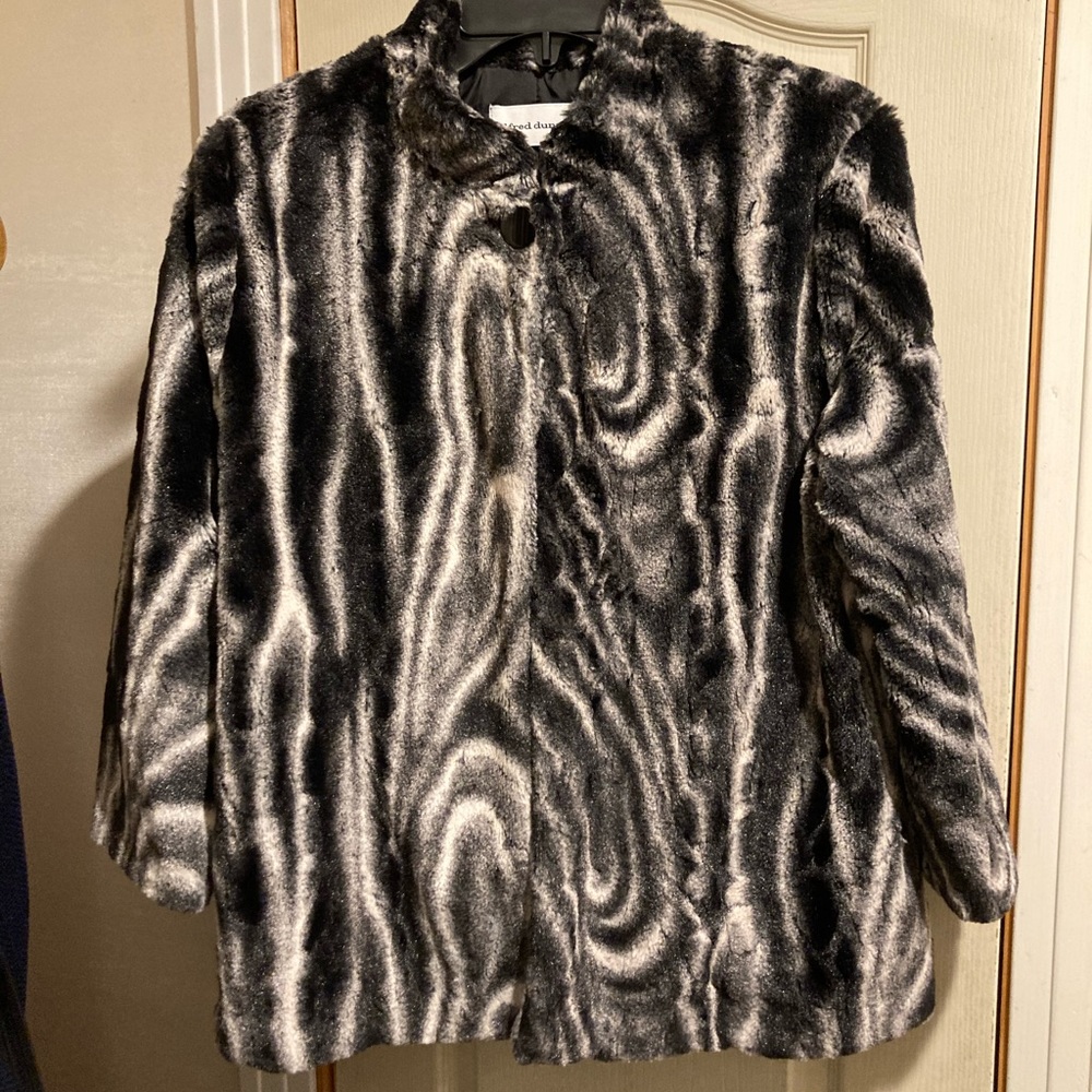 Faux fur jacket size 8